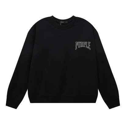 Sweat-shirt homme à manches longues violet 1152