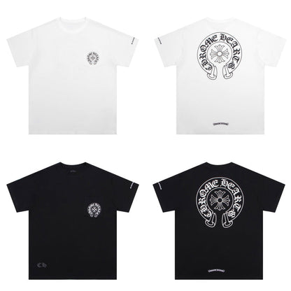 T-shirt Chrome Hearts Horse Shoe Logo avec poche K6013
