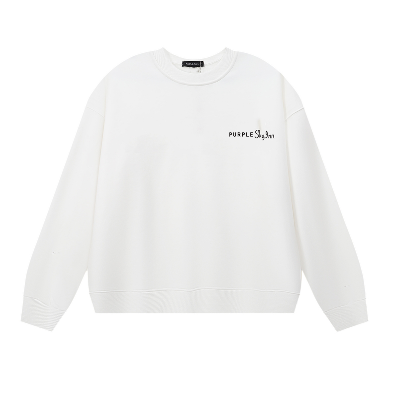 Sweat-shirt homme à manches longues violet 1150