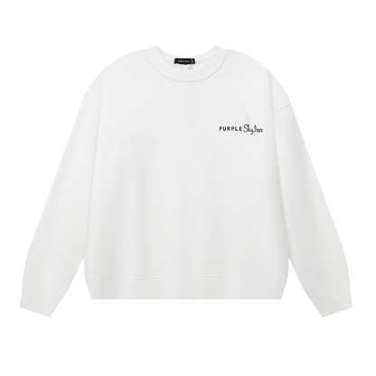 Sweat-shirt homme à manches longues violet 1150