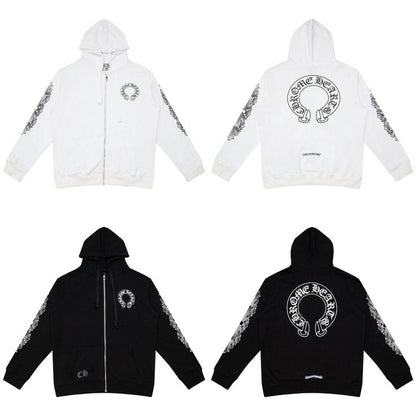 Sweat à capuche zippé Chrome Hearts K5001