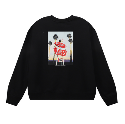 Sweat-shirt homme à manches longues violet 1150