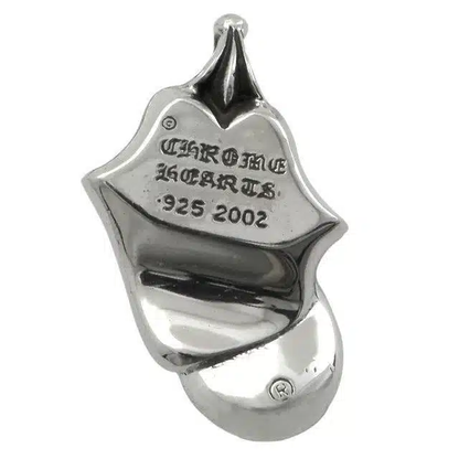 Chrome Hearts PENDENTIF LÈVRES ET LANGUE ROLLING STONES