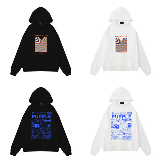 Nouveau sweat à capuche violet 987