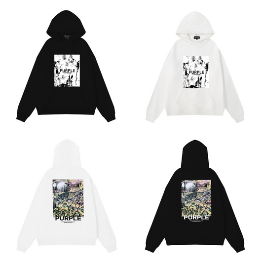 Nouveau sweat à capuche violet 993