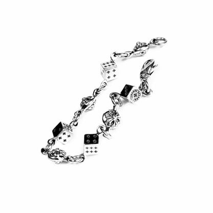 Bracelet Chrome Hearts DÉS ET BOULE CROISÉE -4