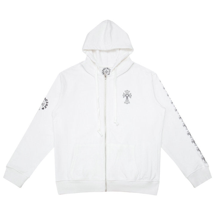 Chrome Hearts sweat à capuche zippé K5007