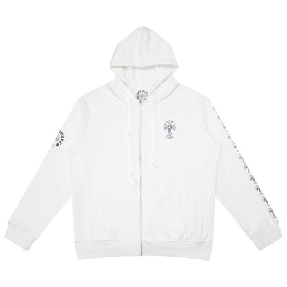 Chrome Hearts sweat à capuche zippé K5007
