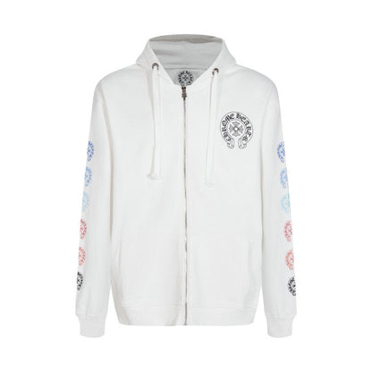 Sweat à capuche zippé Chrome Hearts K5011