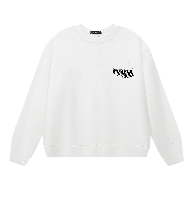 Sweat-shirt homme violet à manches longues 1137