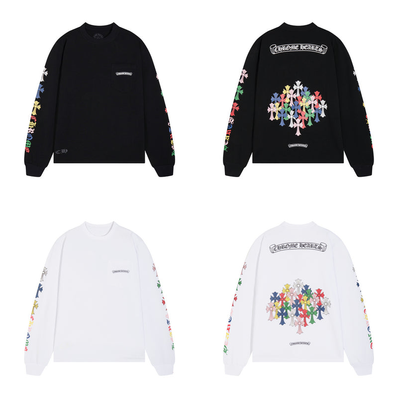 Chrome Hearts T-shirt à manches longues pour homme K8015
