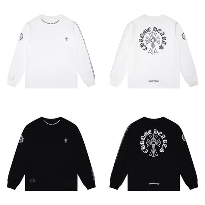 T-shirt à manches longues pour homme Chrome Hearts Sweat-shirt K9010