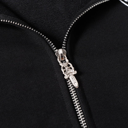 Sweat à capuche Chrome Hearts - Sweat-shirt brodé style streetwear noir 851