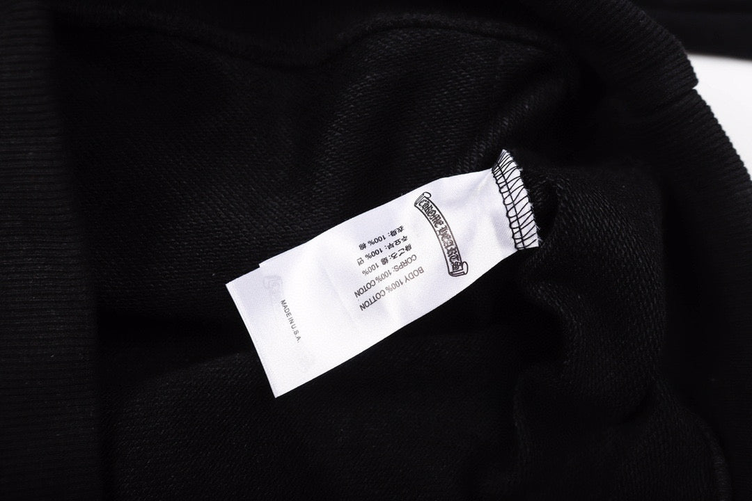 Sweat à capuche Chrome Hearts - Sweat-shirt brodé style streetwear noir 851