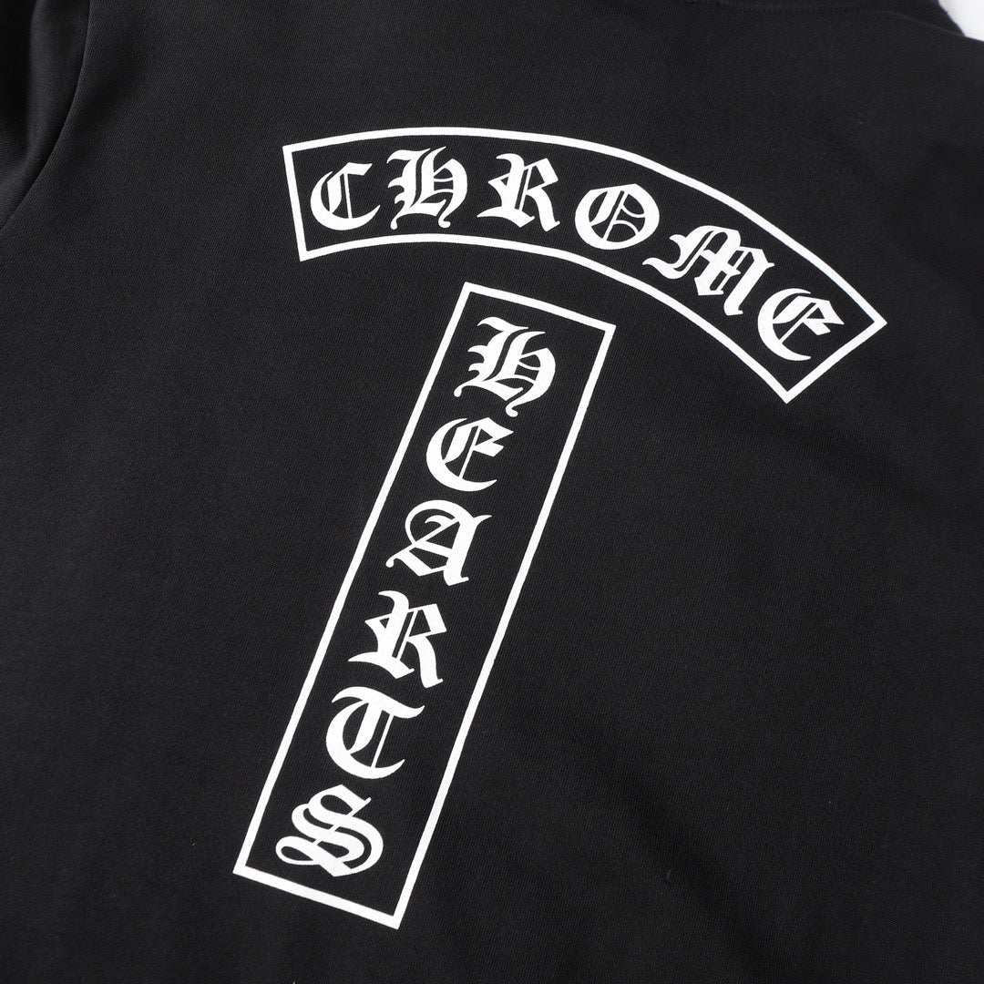 Sweat à capuche Chrome Hearts - Sweat-shirt brodé style streetwear noir 851