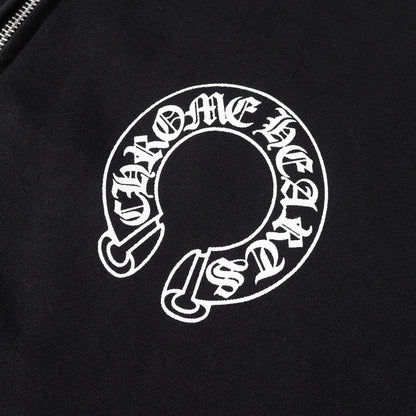 Sweat à capuche Chrome Hearts - Sweat-shirt brodé style streetwear noir 851