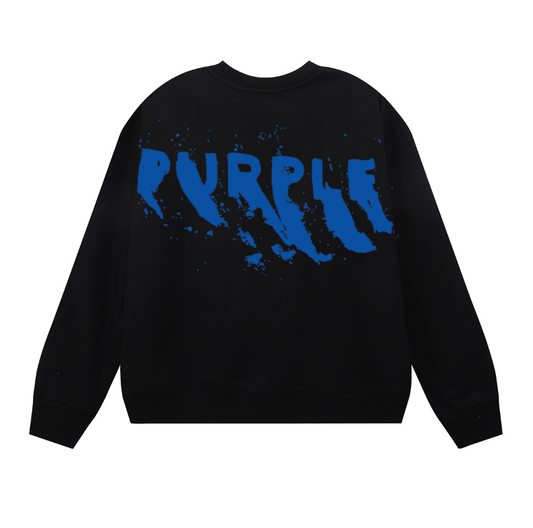 Sweat-shirt homme à manches longues violet 1158