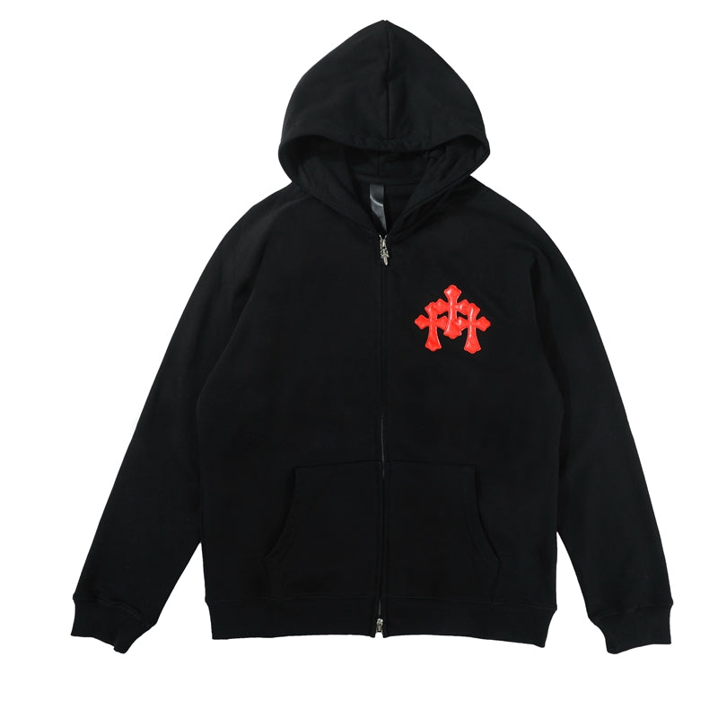 Sweat à capuche zippé Chrome Hearts 8652