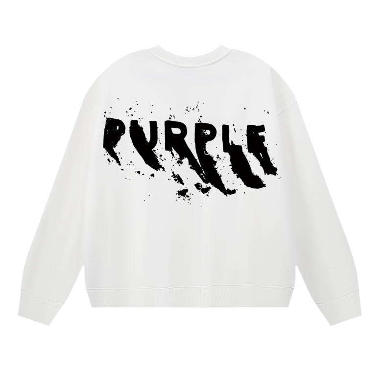 Sweat-shirt homme violet à manches longues 1137