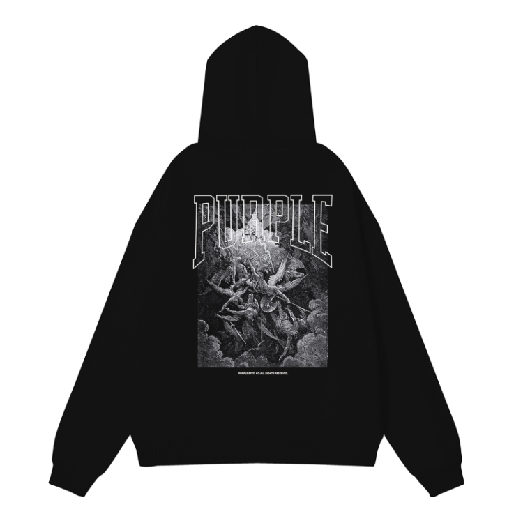 Nouveau Sweat à Capuche Violet 998