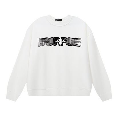 Sweat-shirt T-shirt à manches longues pour hommes violet 1141