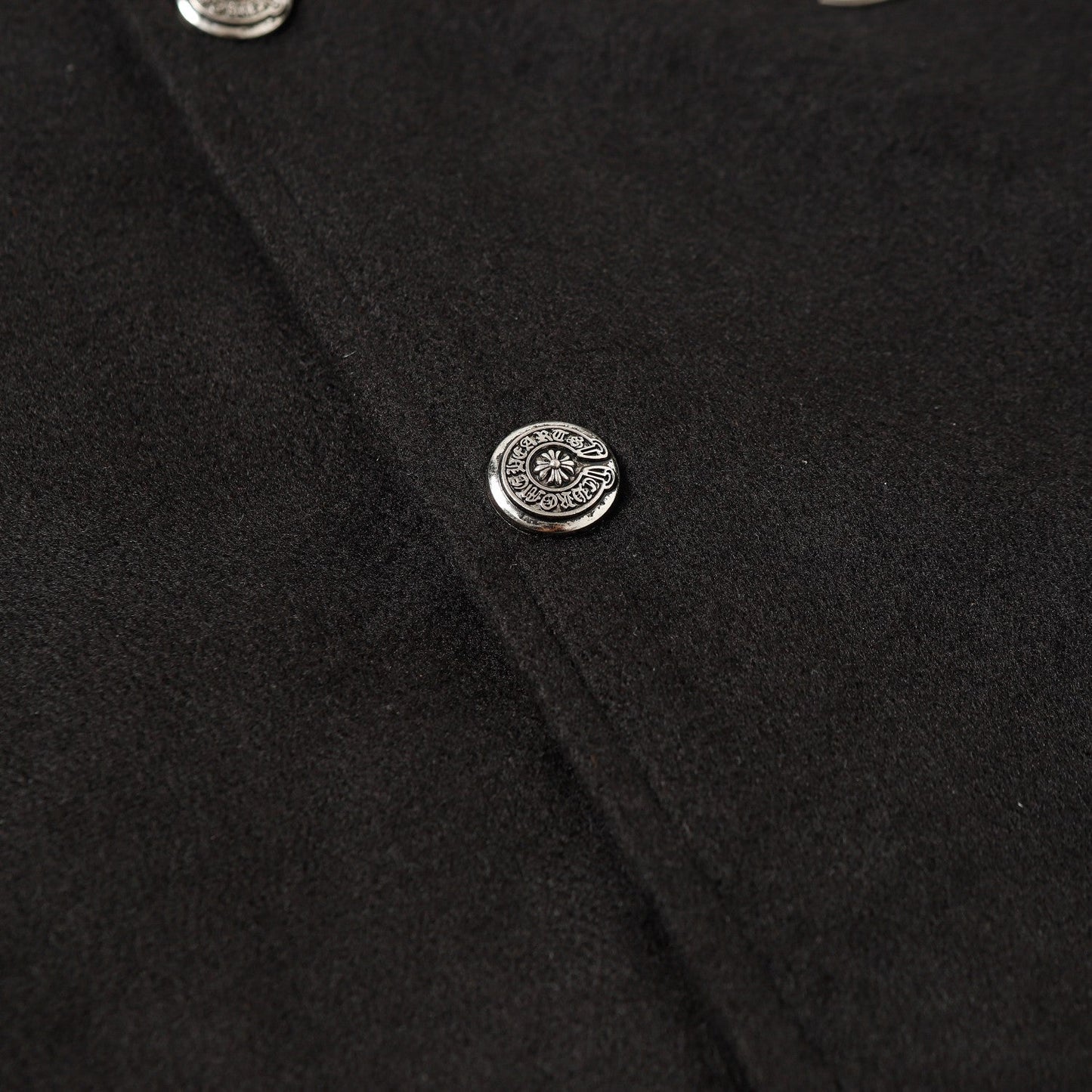 Veste Teddy Chrome Hearts avec broderie Croix et manches en cuir - Style Urbain Noir 116