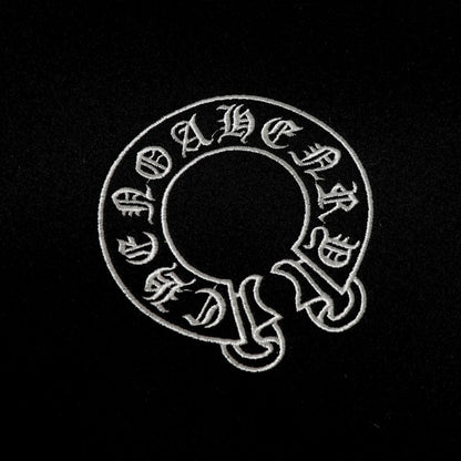 Blouson universitaire Chrome Hearts à superposition de croix – Vêtement d'extérieur style streetwear noir et blanc 2208