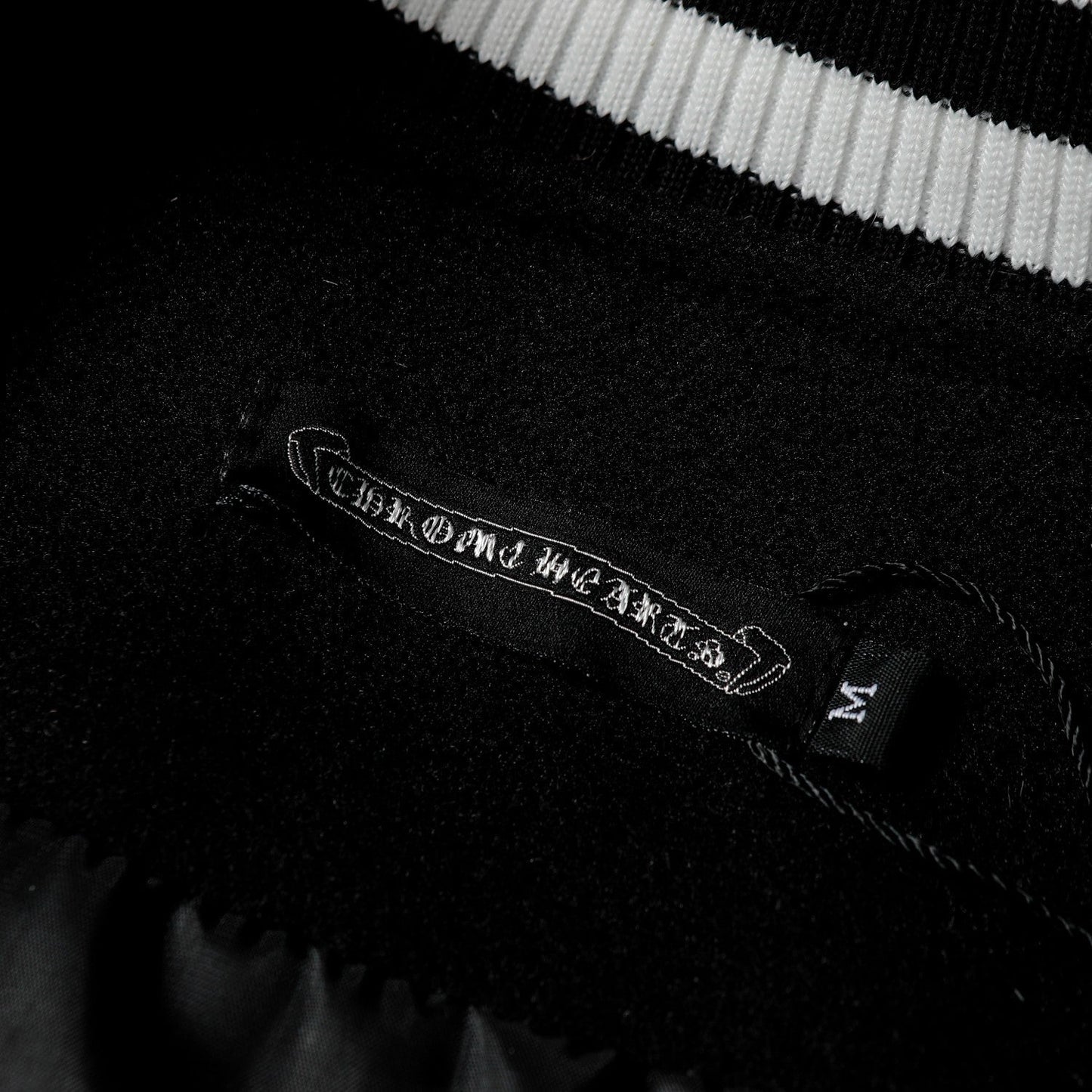 Blouson universitaire Chrome Hearts à superposition de croix – Vêtement d'extérieur style streetwear noir et blanc 2208