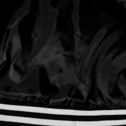 Blouson universitaire Chrome Hearts à superposition de croix – Vêtement d'extérieur style streetwear noir et blanc 2208