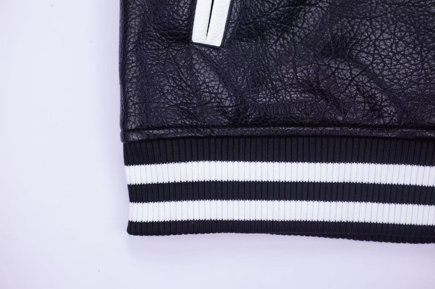 Blouson Teddy Chrome Hearts à Manches Brodées - Manteau Streetwear Noir 5577