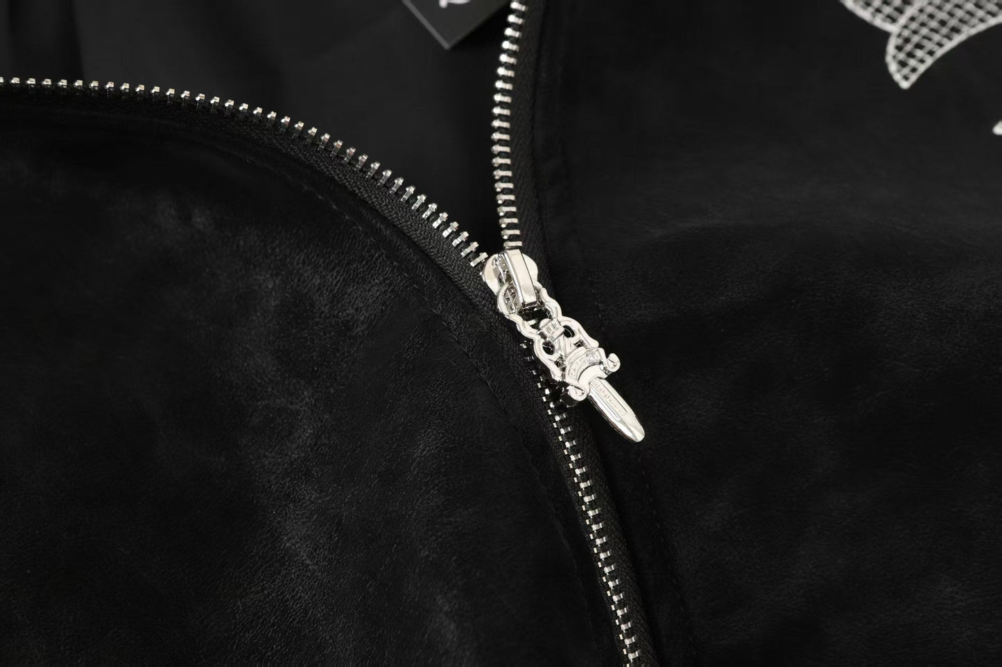 Chrome Hearts Horseshoe Cross Jacket - Manteau brodé noir Street 8800