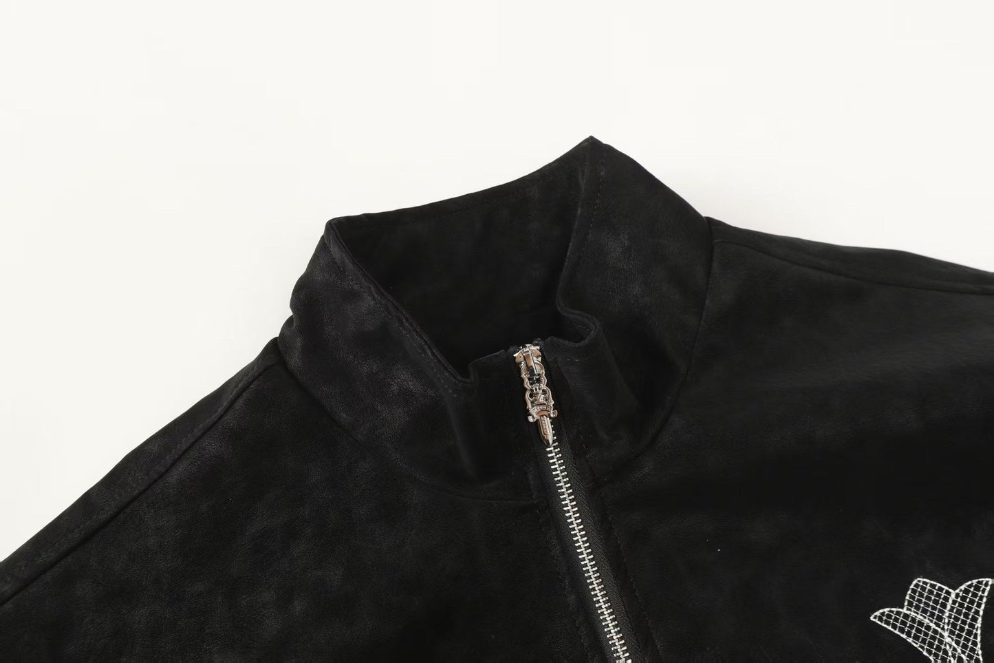 Chrome Hearts Horseshoe Cross Jacket - Manteau brodé noir Street 8800