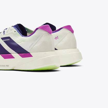 Adidas Adizero Adios Pro 4 Running Shoes – White / Purple / Lime