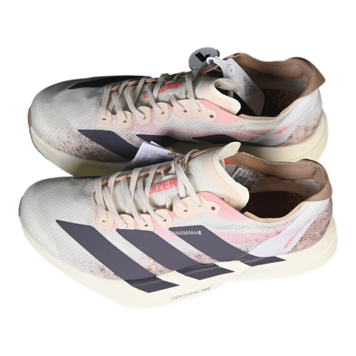 Adidas Adizero Adios Pro 4 Running Shoes - Chalk White / Grey Strata