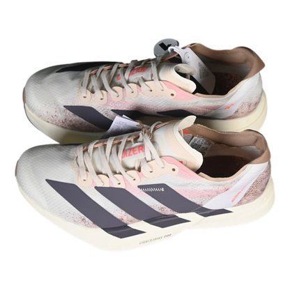 Adidas Adizero Adios Pro 4 Running Shoes - Chalk White / Grey Strata
