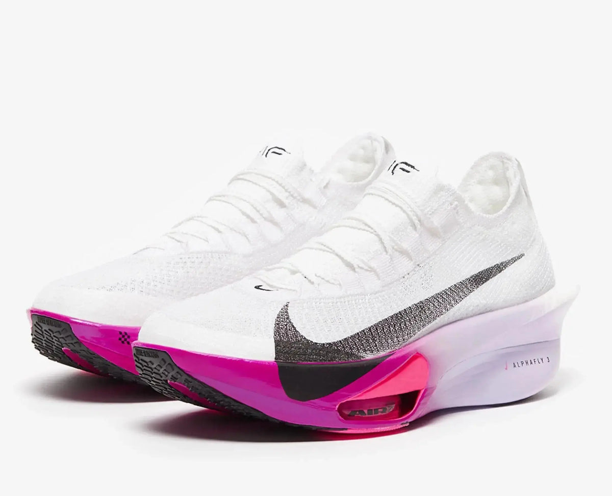 Nike Alphafly 3 Road Racing Shoes – White / Purple Agate / Vivid Grape