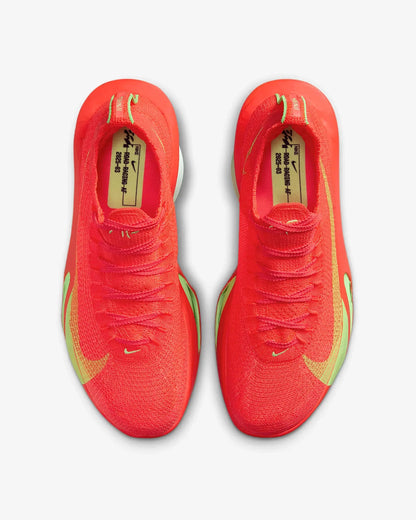 Nike Alphafly 3 Road Racing Shoes - Bright Crimson / Lime Blast