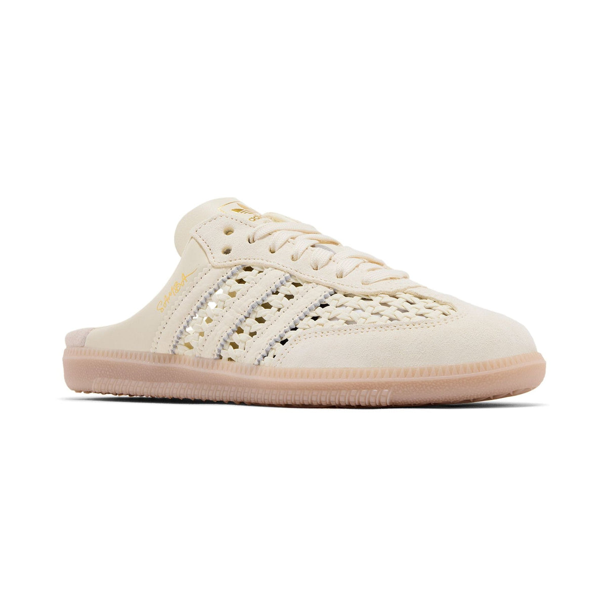 adidas Samba Mule Women's Woven Slip-On – Cream White / Gum