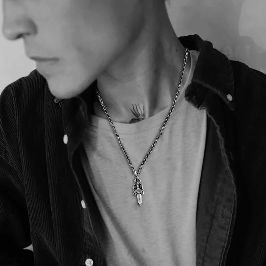 Chrome Hearts PENDENTIF DOUBLE DAGGER