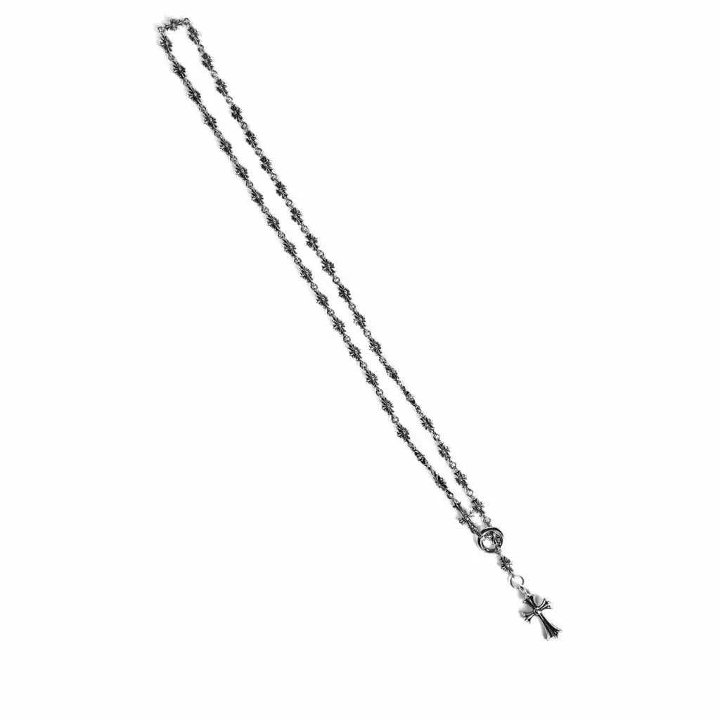Chrome Hearts croix et pendentif BABYFAT avec chaîne CHALK TINY E CH