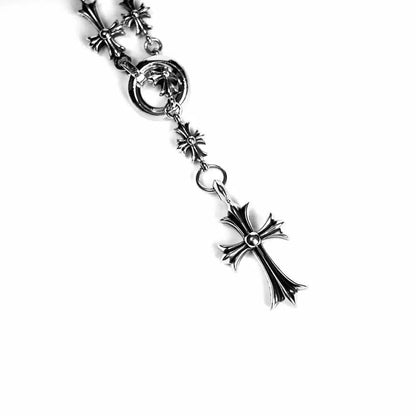 Chrome Hearts croix et pendentif BABYFAT avec chaîne CHALK TINY E CH