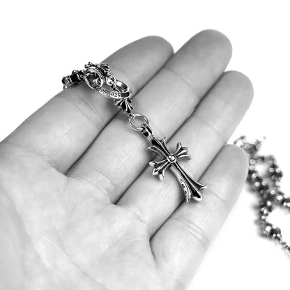 Chrome Hearts croix et pendentif BABYFAT avec chaîne CHALK TINY E CH