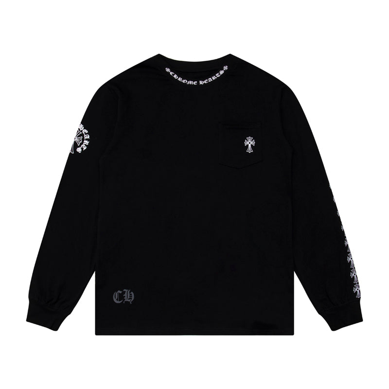 T-shirt à manches longues pour homme Chrome Hearts Sweat-shirt K9010