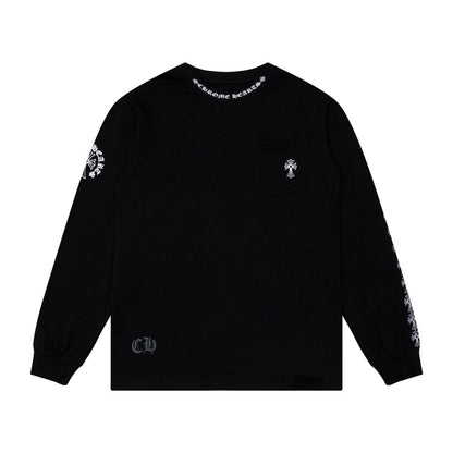 T-shirt à manches longues pour homme Chrome Hearts Sweat-shirt K9010