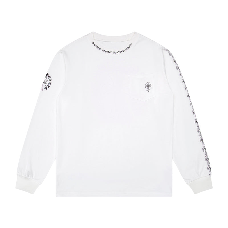 T-shirt à manches longues pour homme Chrome Hearts Sweat-shirt K9010