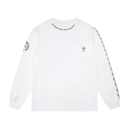 T-shirt à manches longues pour homme Chrome Hearts Sweat-shirt K9010