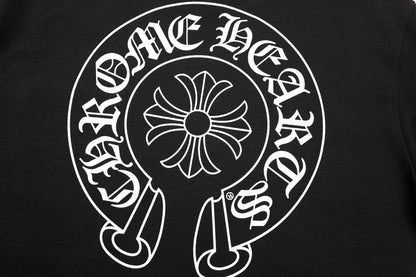T-shirt Chrome Hearts Horse Shoe Logo avec poche K6013