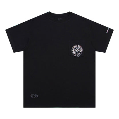 T-shirt Chrome Hearts Horse Shoe Logo avec poche K6013