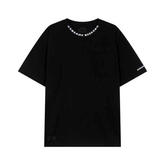 Chrome Hearts Sanskrit Pocket & Neck Letter Printed T-shirt TB02