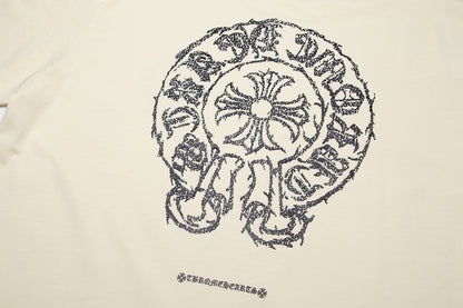 T-shirt Chrome Hearts Sanskrit Horseshoe Cross TB36